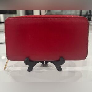 Louis Vuitton Vintage Red Long Wallet with COA